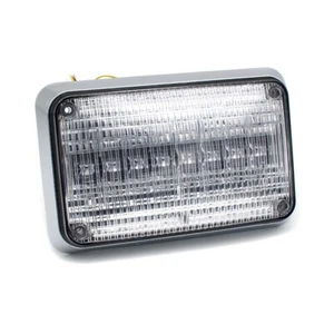 4" x 6" Perimeter Warning Lighting Surface Mount RW Clear Lens 12/24V LED - Picture 1 of 3