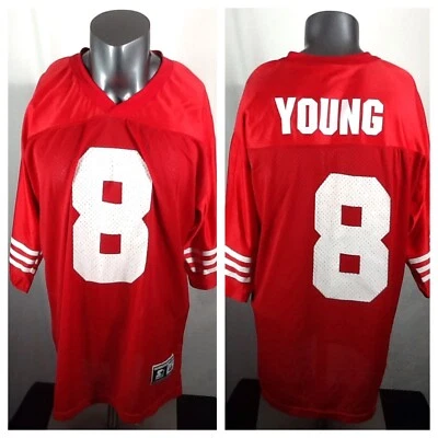 Camiseta Vintage Starter Steve Young #8 (48/Grande) San Francisco 49ers *Fora do Centro - Imagem 1 de 4