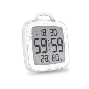 Baldr Shower Clock Waterproof Bathroom Timer Humidity Temperature Large Display - Picture 1 of 12