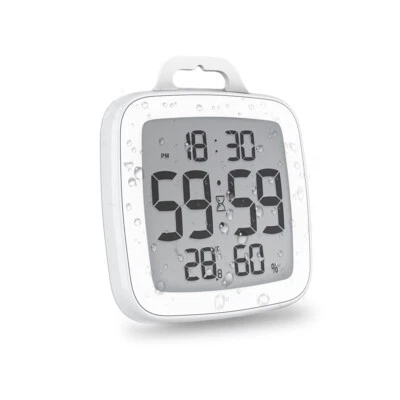 Baldr Shower Clock Waterproof Bathroom Timer Humidity Temperature Large Display - Image 1 of 4