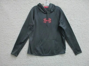 Under Armour Sweater Extra Large Adult Black Hoodie Camo Pullover Stretch Mens - Picture 1 of 14
