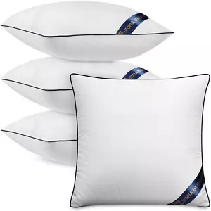 Utopia Bedding Throw Pillow Inserts Pack of 4 White 18 x 18 Inches Decorative... - Picture 1 of 8