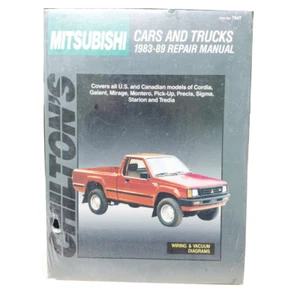 Coches y camionetas Mitsubishi Manual de reparación Chilton #7947 1983-1989 - Imagen 1 de 11
