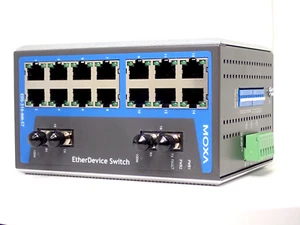 MOXA - Switch Ethernet industriale non gestito EDS-316-MM-ST / EDS316MMST V1.2 - Foto 1 di 10