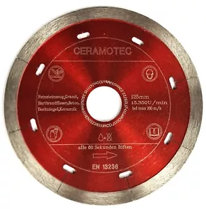 Diamantscheibe CERAMOTEC Ø115 125 150 180 200 230 250 300 350mm Fliesen - Bild 1 von 24