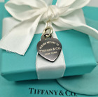 Tiffany & Co. SELTEN Titan Herz und Silber Federverschluss Charm/Anhänger nur