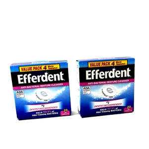Efferdent antibakterieller Zahnersatzreiniger Essential Clean 20 ct Tabletten 2 Schachteln - Bild 1 von 3