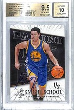 2015-16 Panini Replay Buyback KLAY THOMPSON 1/2 Card #2 Graded BGS 9.5 Auto 10