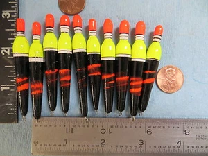 10 NEUE HOLZ SLIP SCHWIMMER / BOBBER PANFISH EISANGELN KEIN EINFRIEREN ONLINE B134 - Bild 1 von 3