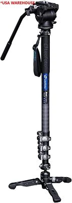 Leofoto MV-324CL Carbon Fiber with VD-03 Base Support & BV10 Video Head - Image 1 of 4