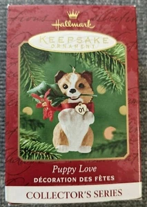 HALLMARK KEEPSAKE ORNAMENT ~ PUPPY LOVE ~ SHELTIE ~ 11th IN SERIES 2001 - Picture 1 of 2