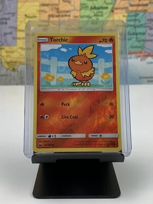 SHIPS SAME DAY Pokemon Card NM/M Torchic 26/168 Rev Holo Basic Fire Type 2018 - Image 1 of 3