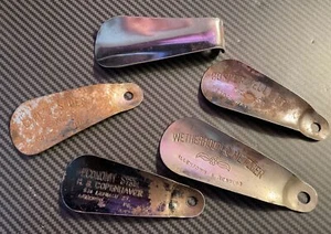 5 - Vintage Metal Shoe Horns Allentown & Reading,Lebanon, Sayre Pennsylvania  - Picture 1 of 6