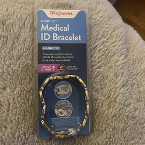 Walgreens - medizinisches Ausweisarmband für Diabetiker - magnetisch - Damen neu im Paket - Bild 1 von 3