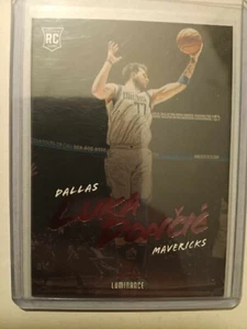 2018 2019 Panini Luminance Pink Luka Doncic Basketball Rookie Card - Picture 1 of 2