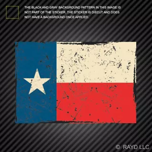 Vintage Texas Flag Sticker lone star distressed texas flag sticker tx - Picture 1 of 1