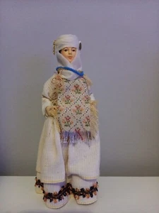 Handcrafted Evelt Themis Traditional Greek Costume Porcelain Doll - Picture 1 of 8
