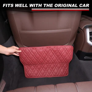1PCS Red Car Seat Back Anti Kick Cover Trim For BMW 7 Series G70 740Li 2023+ - Picture 1 of 12