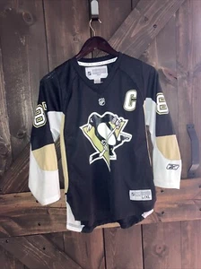 NHL PITTSBURGH PENGUINS REEBOK SIDNEY CROSBY #87 JERSEY YOUTH LARGE/XL - Picture 1 of 6