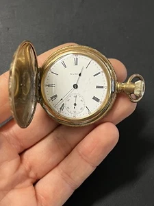 ( 1895) Elgin Model 2 Grade 117 6s 7J Pocket Watch (GF Case)( Runs) - Picture 1 of 16