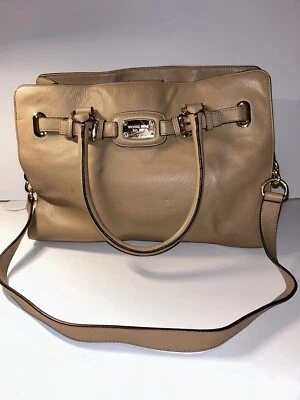 Bolso de mano grande MICHAEL KORS HAMILTON de cuero marrón Foto 1 de 4