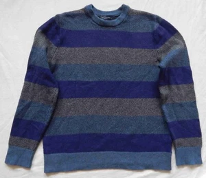 Wool Blue Purple Striped Crew Neck Pullover Sweater - XL Mens Gap - Picture 1 of 6