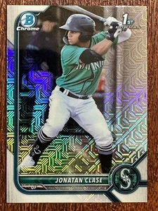2022 Bowman Chrome 1st Mojo Jonatan Clase BCP-118 Seattle Mariners - Picture 1 of 2