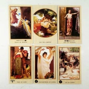 6 carte dai Tarocchi di Delfi di J. D. Hildegard Hinkel molto rare belle arti set 9 - Foto 1 di 5