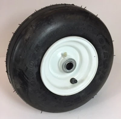 1 remolque nuevo 11x4,00-5 R/M Rib 4 capas neumático y llanta rueda carro césped A-12 Foto 1 de 4