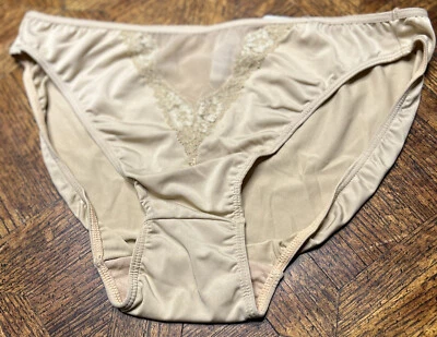 Rene Rofe Lingerie Panties Beige Size 6/Medium Second Skin Underwear Bikini - Image 1 of 4