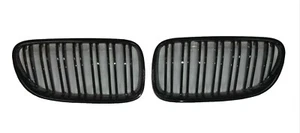 Front Kidney Grilles Glossy Black M Style FOR '11-'13 BMW E92 LCI Facelift E93 - Picture 1 of 1