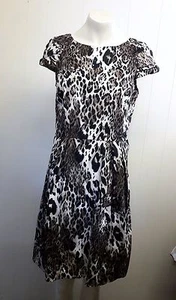 Gorgeous Black, Brown & Beige Animal Print Redherring Dress - Size 12 - BNWOT! - Picture 1 of 4