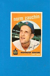 1959 Topps Set-Break #311 Norm Zauchin Senators EX to Near Mint