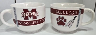 Mississippi State Bulldogs Coffee Soup Mugs Officially Licensed - Image 1 of 4