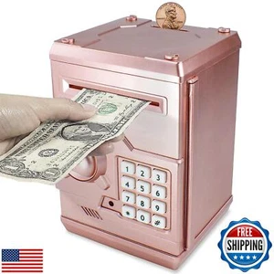 Suliper Hucha Electrónica Código Cerradura para Niños Bebé Juguete, Mini ATM Seguro Moneda - Imagen 1 de 5
