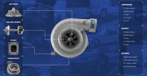 CXRacing Ceramic Dual Ball Bearing GT35 T4 0.68 A/R Turbo Charger 500HP - Picture 1 of 6