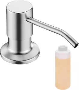 Built in Soap Dispenser for Kitchen Sink, Brushed Nickel Stainless Steel Counter - Picture 1 of 12