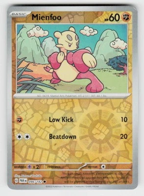 SV04: Paradox Rift #096/182 Mienfoo Reverse Holo - Image 1 of 2