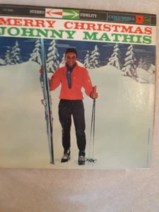 Johnny Mathis Merry Christmas Vinyl LP CS 8021 - Foto 1 di 4