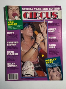 CIRCUS MAGAZIN DEZ. 1984 MOTLEY CRUE RATT QUIET RIOT IRON MAIDEN RUSH - Bild 1 von 4