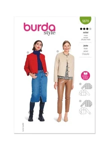 Burda Style Misses' Jacket Sewing Pattern for Fashionistas B5870 - Picture 1 of 8