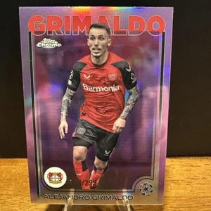 2025 Topps Chrome UEFA Alejandro Grimaldo Purple /299 - Bild 1 von 2