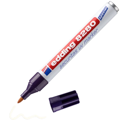 Edding 8280 UV-Marker Securitas Geocaching Stift für Schwarzlicht uvm. 1,5-3 mm - Bild 1 von 3