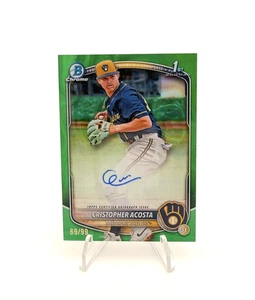 2025 Bowman Chrome - Christopher Acosta - 1st Auto Green /99 - Bild 1 von 2