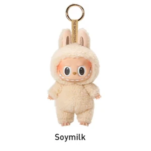 Pop Mart Labubu - DIE MONSTERS aufregender Macaron Plüsch Anhänger - Sojamilch - Bild 1 von 4