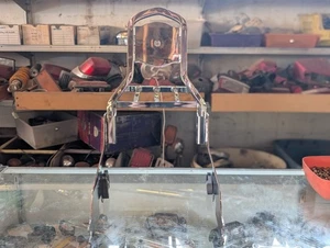 04-17 Harley-Davidson Sportster OEM Chrome Sissy Bar w/ Luggage Rack 2-Up Latch - Picture 1 of 10