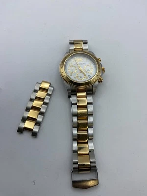 Invicta Speedway хронограф белый циферблат двухцветный Мужские часы новый аккумулятор! - Изображение 1 из 4