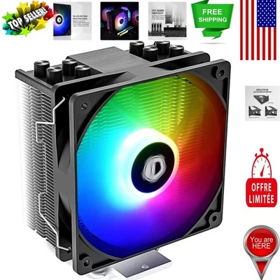Performance-Optimized CPU Air Cooler with Adjustable RGB & 68.2 CFM Airflow - Image 1 of 4