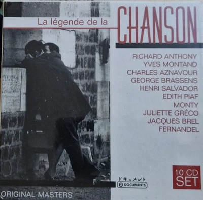 La Legende de la Chanson [10 CD Box]  Gilbert Becaud Yves Montand Edith Piaf - Bild 1 von 2