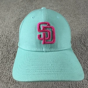 San Diego Padres Hat Cap Fitted Mens Medium Green City Connect MLB New Era - Picture 1 of 10